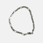 Silver Figaro Chain Bracelet