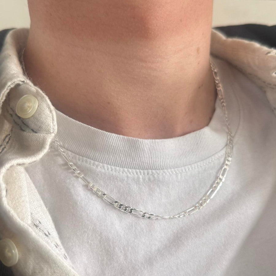 Silver Figaro Chain