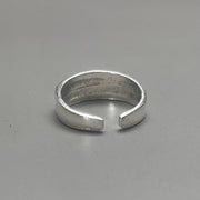 Silver Floral Band Ring