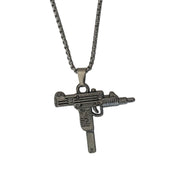 Gun Pendant Necklace