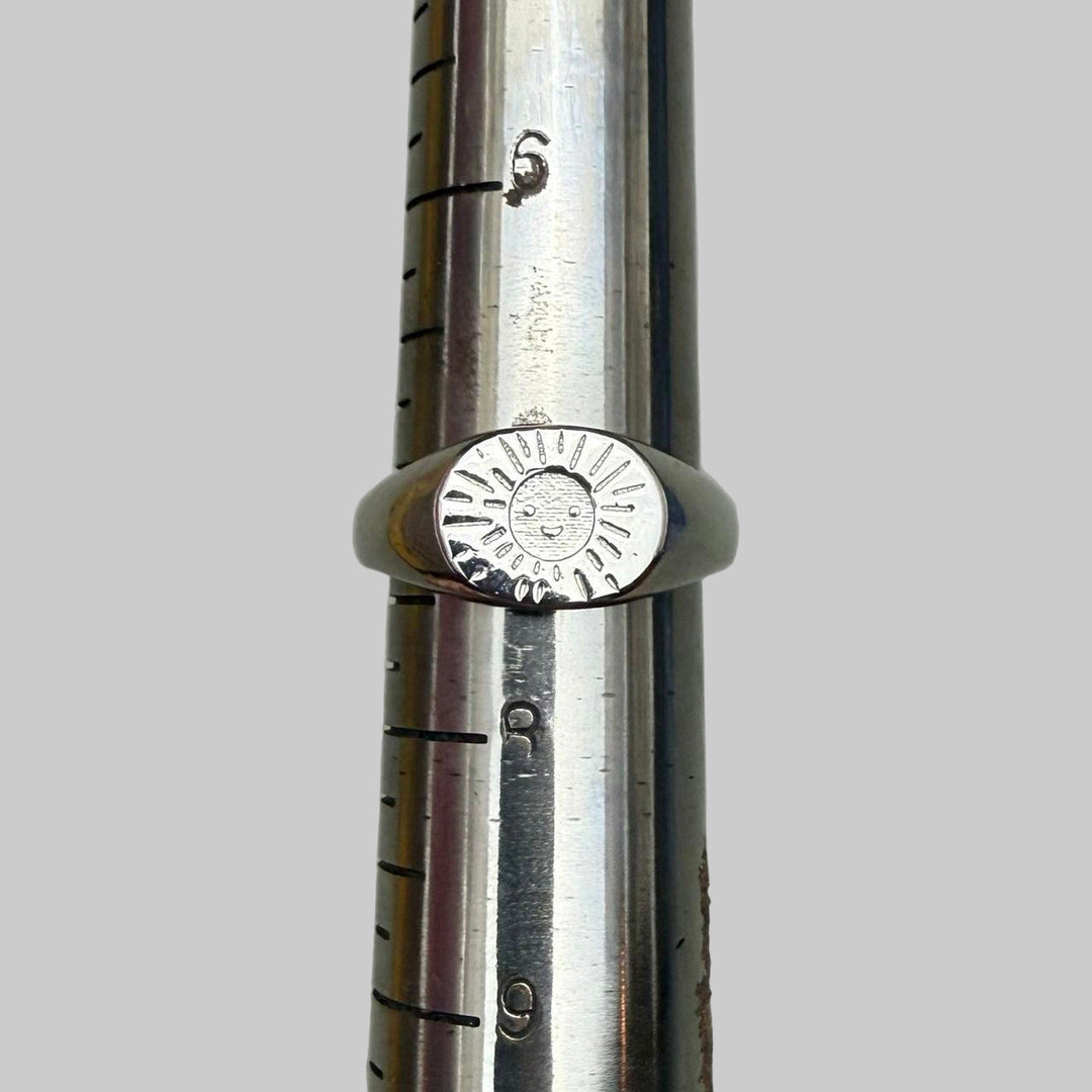 Silver Sun Signet Ring - Rynor