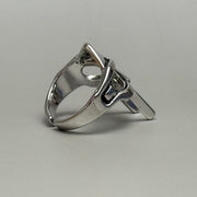 Silver Gladiator Helmet Ring