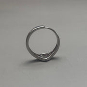 Silver Solitaire Ring