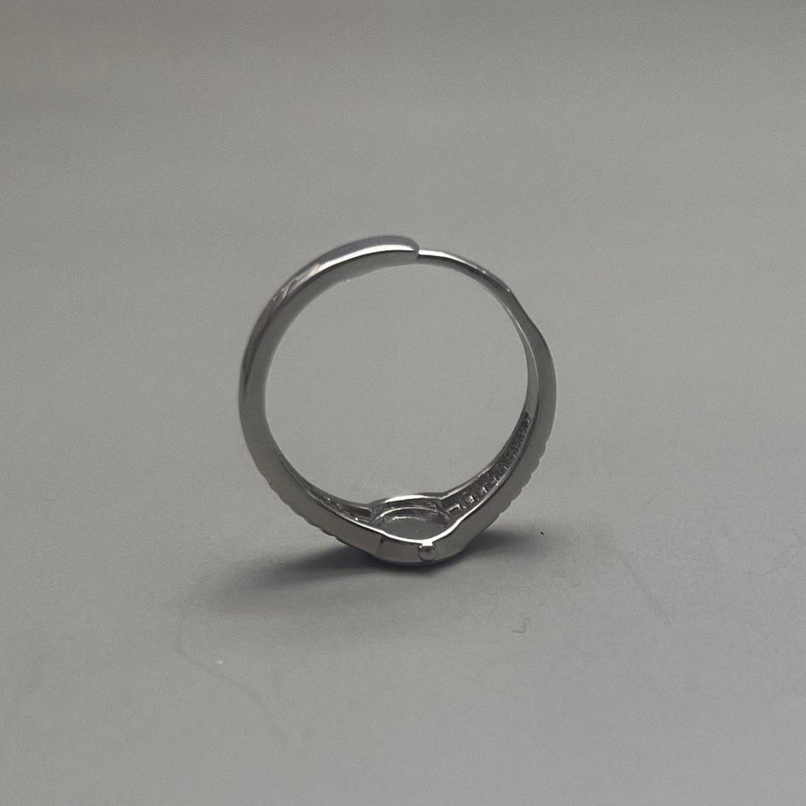Silver Solitaire Ring