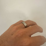 Silver Chrome Band Ring