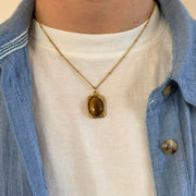 Tiger Eye Pendant Necklace