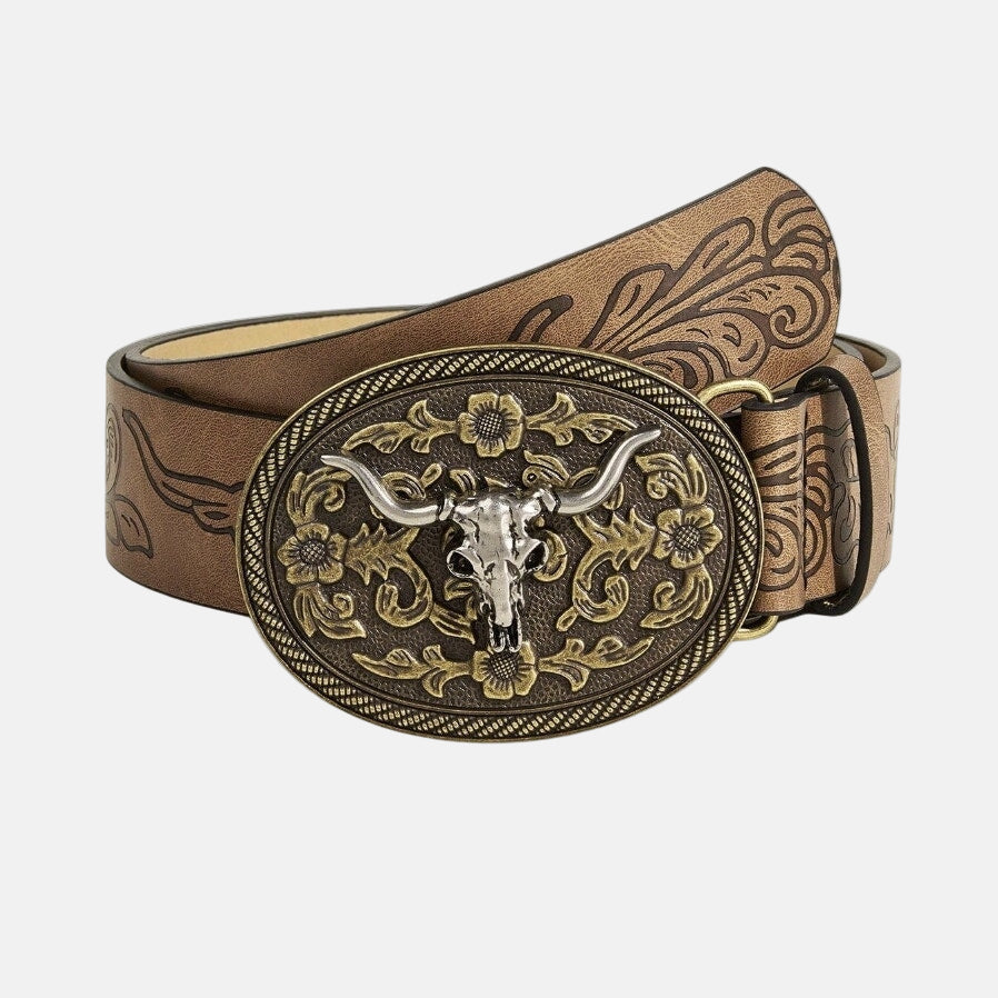 Oval Longhorn Belt