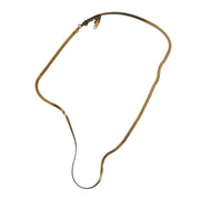 Gold Herringbone Chain Necklace