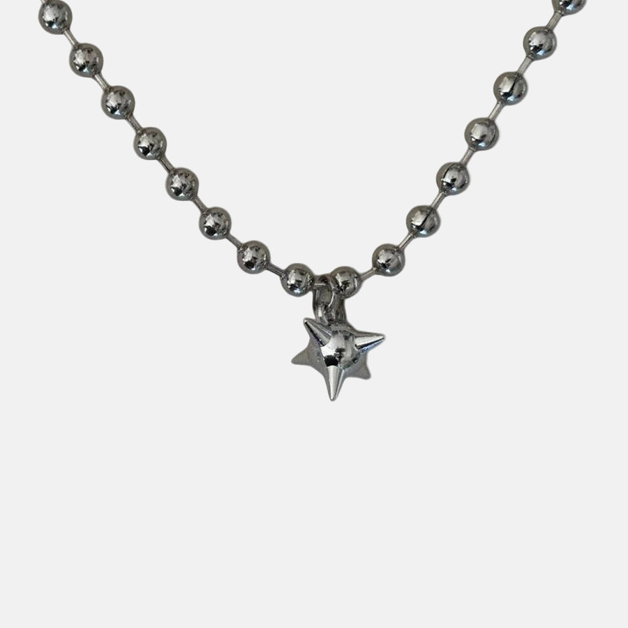 Star Pendant Ball Chain Necklace