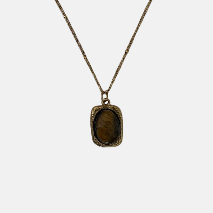 Tiger Eye Pendant Necklace