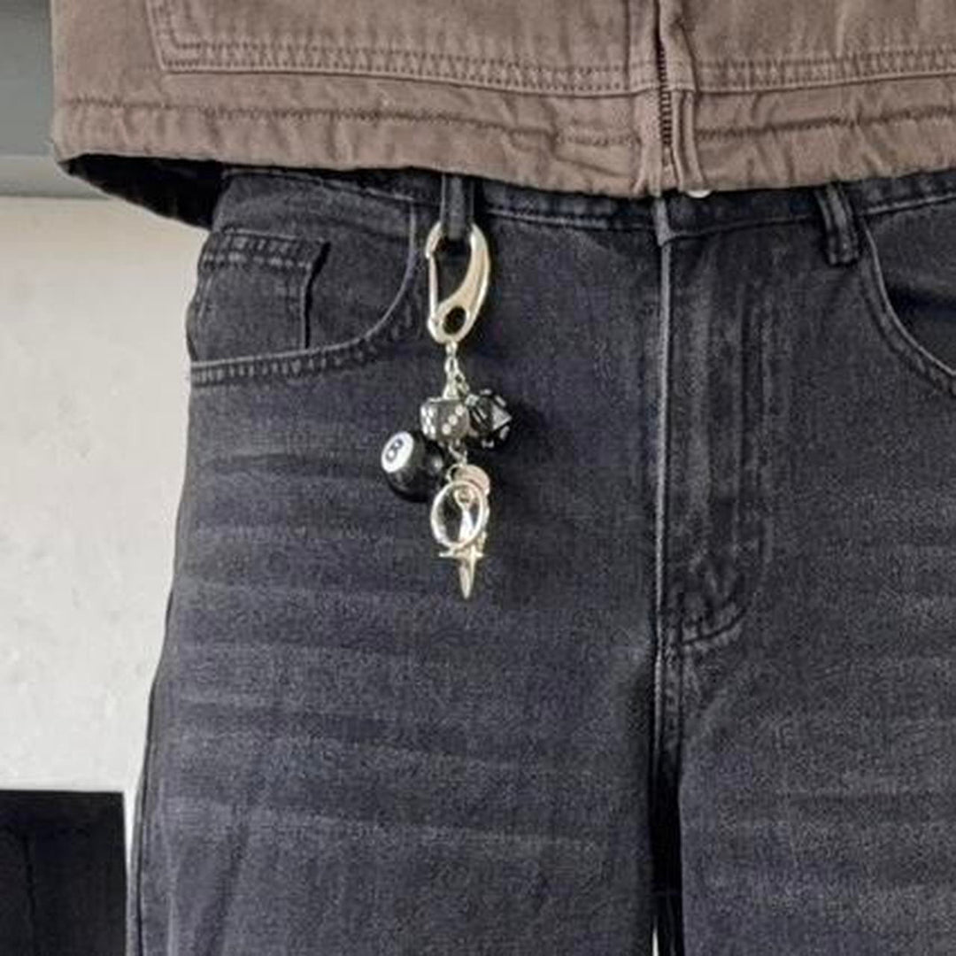 Dice & 8 Ball Keychain