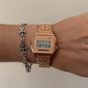 Rose Gold Digital Quartz Watch
