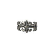 Silver Cross Band Ring