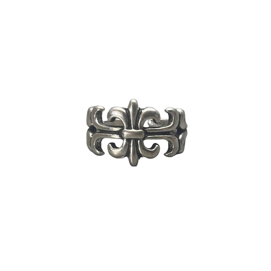 Silver Cross Band Ring