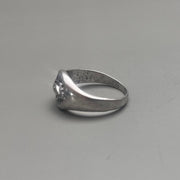 Silver Eye Signet Ring
