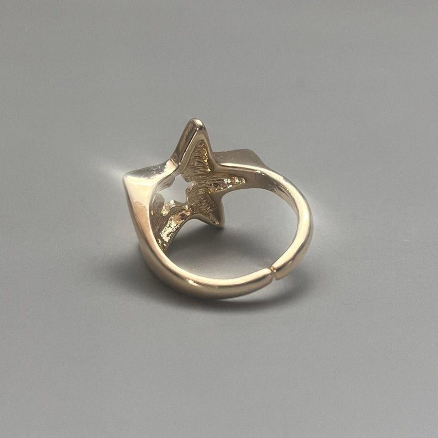 Gold Star Cutout Ring