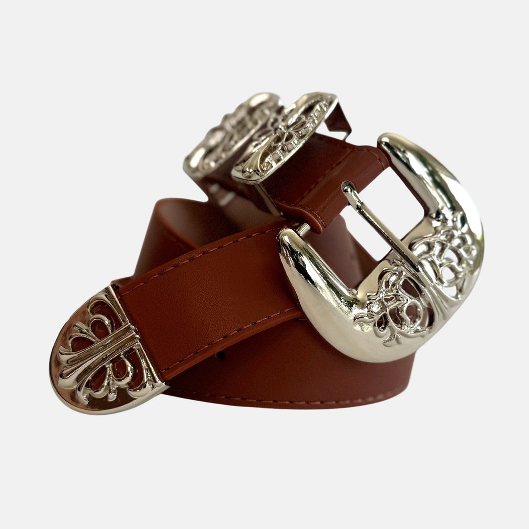 Triple Buckle Western Belt - Rynor