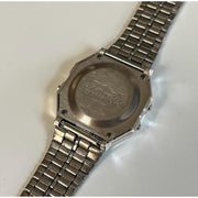 Retro Silver Digital Watch
