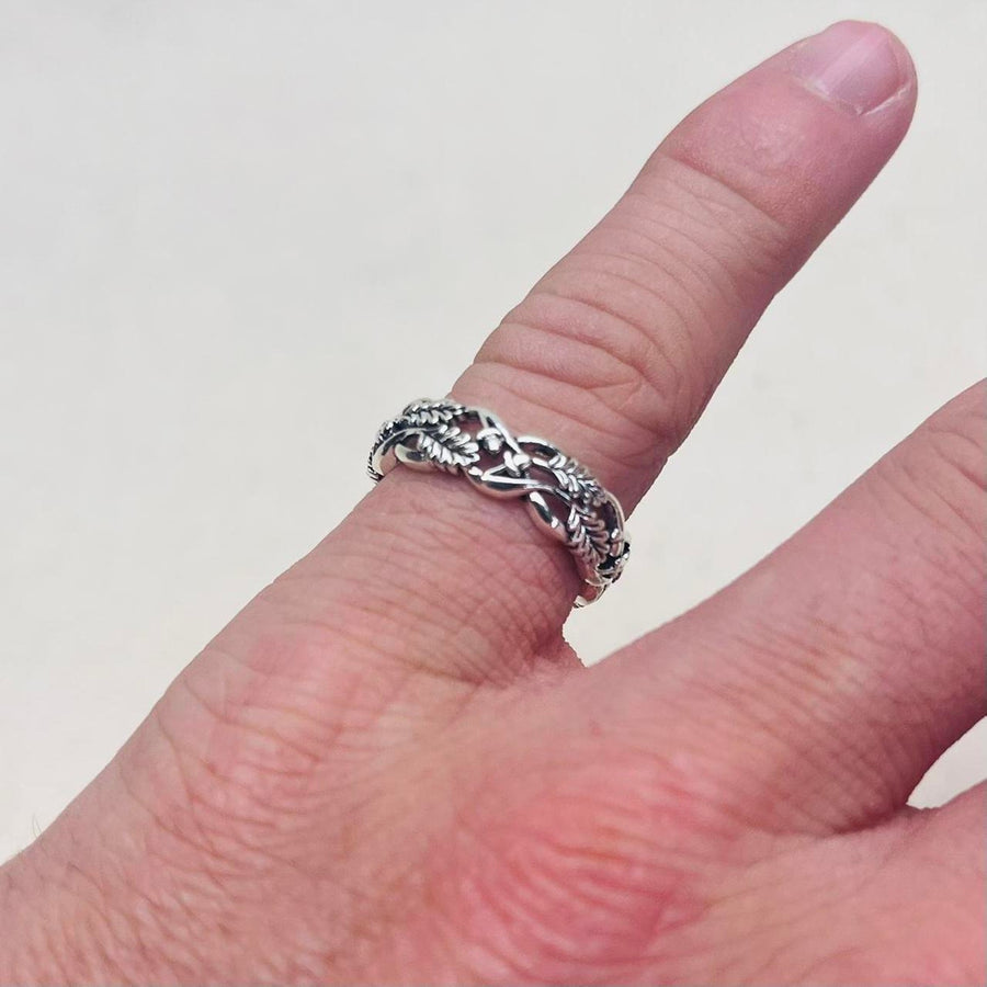 Silver Braided Ring