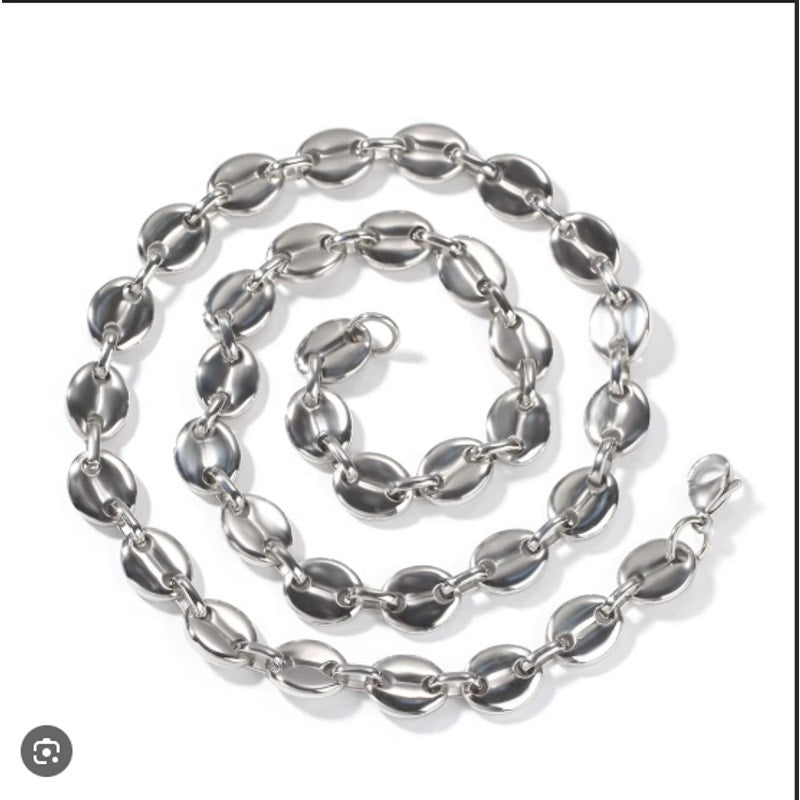 Silver Oval Link Chain