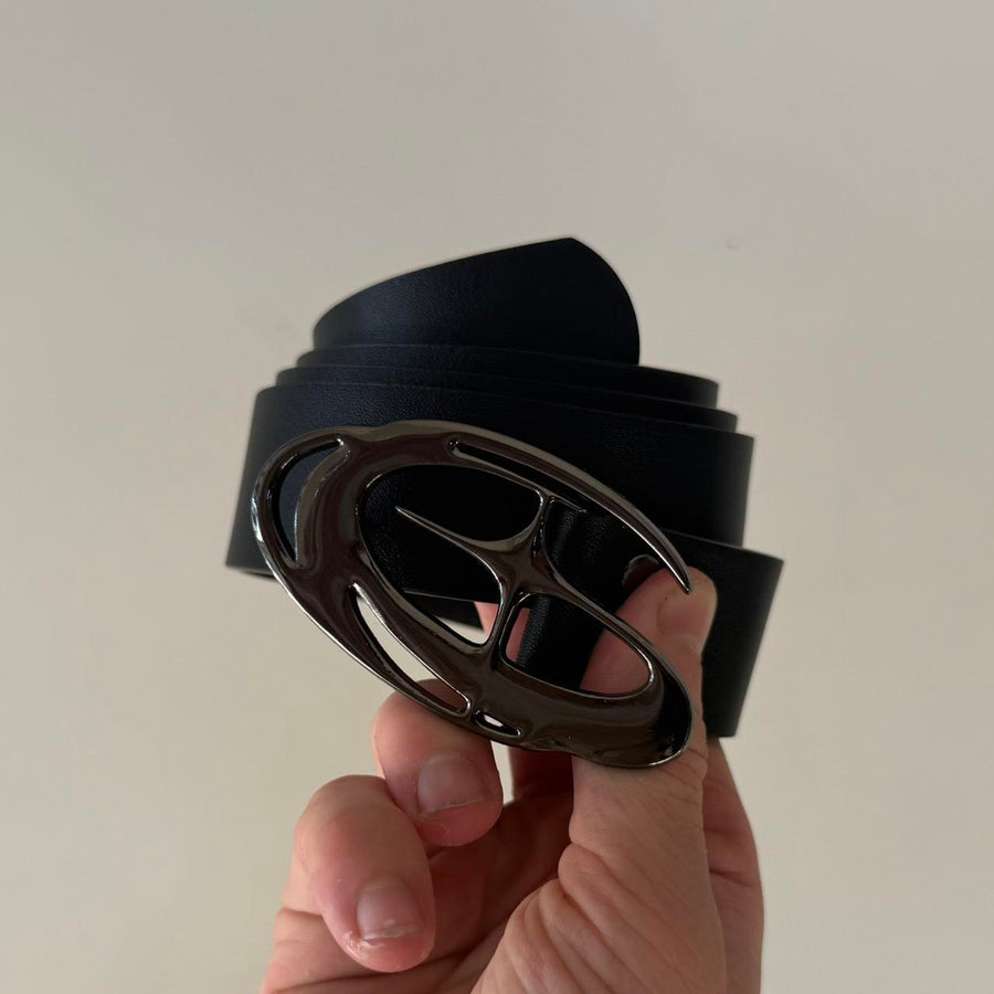 Black Chrome G Buckle Belt