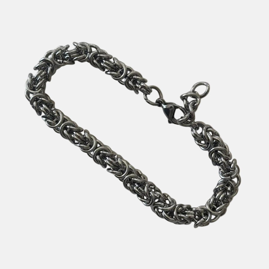 Silver Rope Link Bracelet
