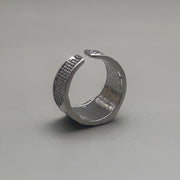 Silver Ace Adjustable Ring