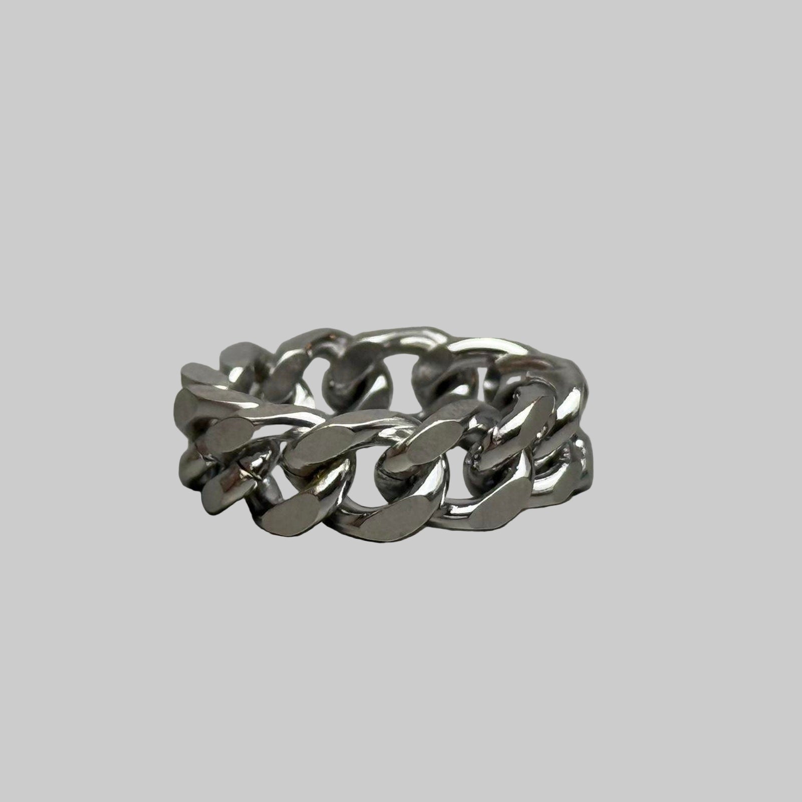 Silver Chain Link Ring