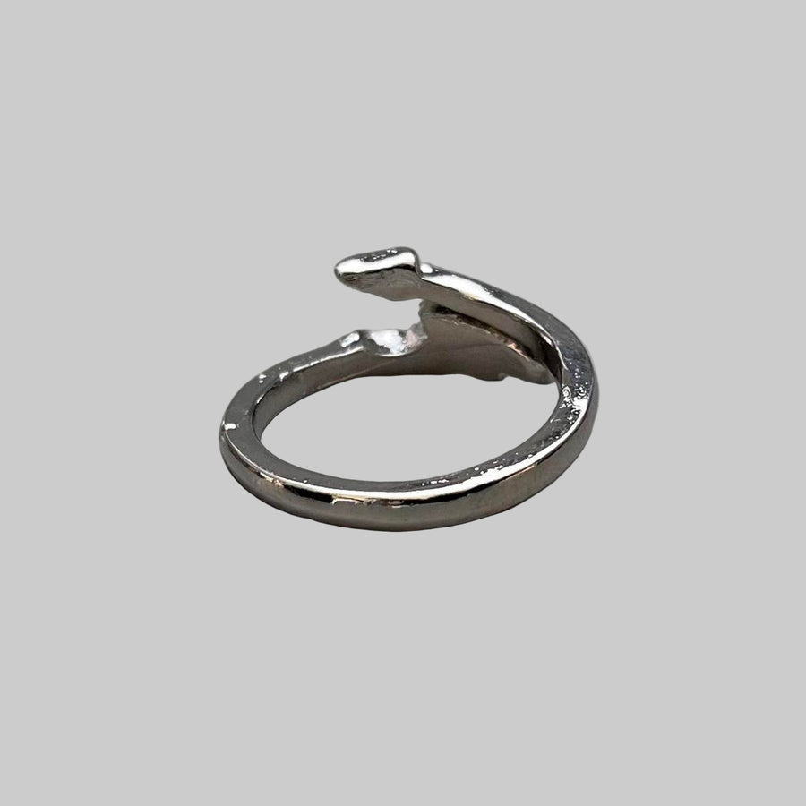 Silver Devil Tail Ring