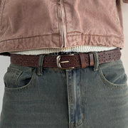 Brown Tooled Belt