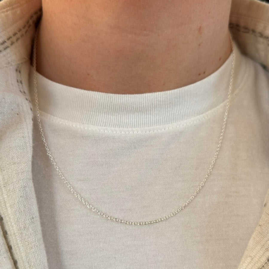 Thin Silver Necklace