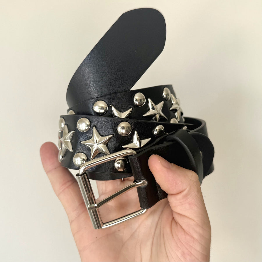 Black Star Studded Belt