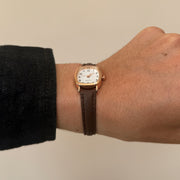 White Dial Leather Watch