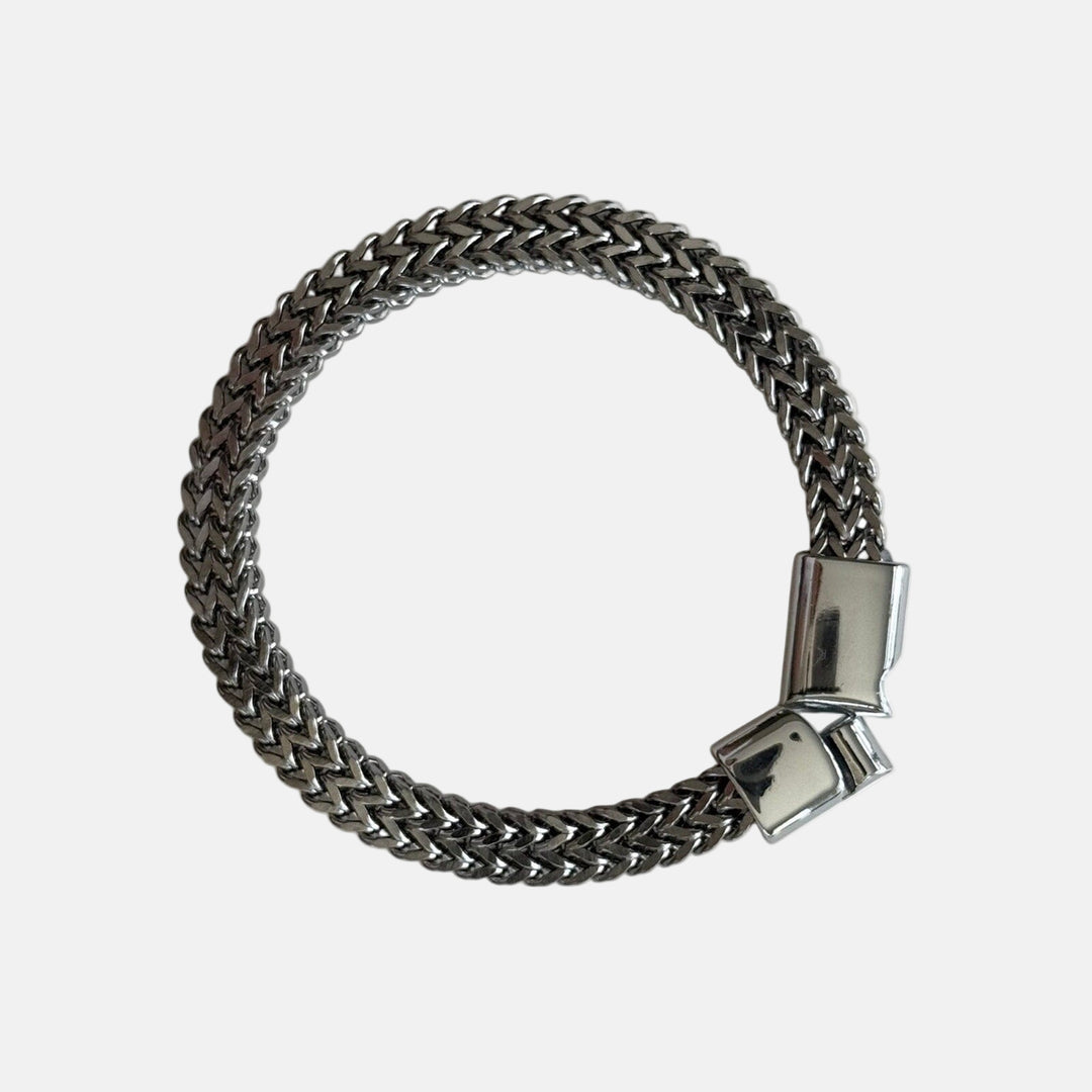 Silver Mesh Chain Magnetic Bracelet - Rynor