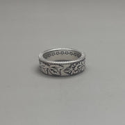 Ornate Silver Band Ring