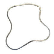 Silver Herringbone Chain Necklace