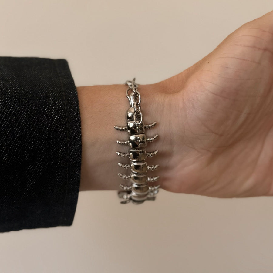 Silver Centipede Bracelet