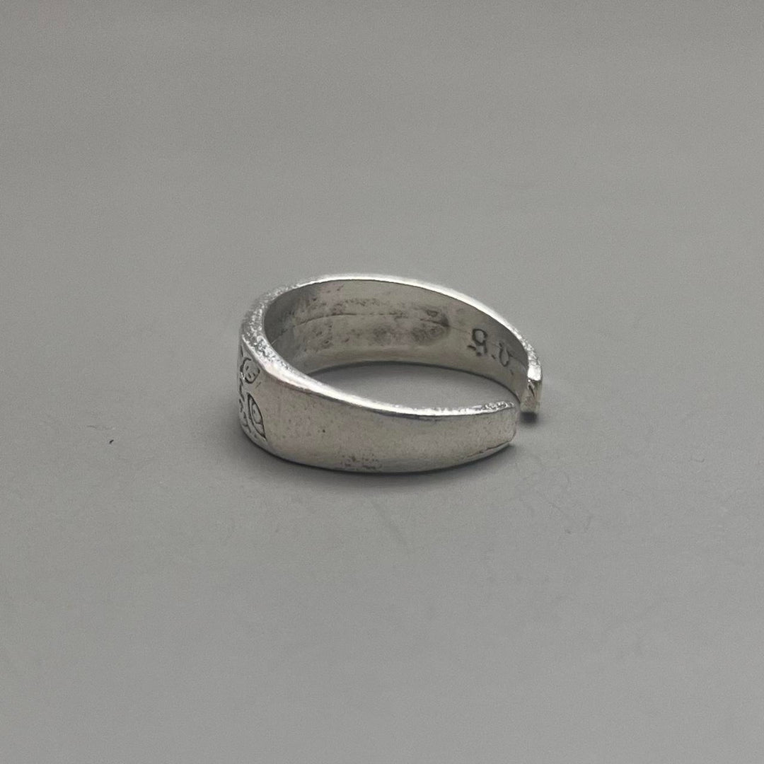 Silver Floral Band Ring - Rynor
