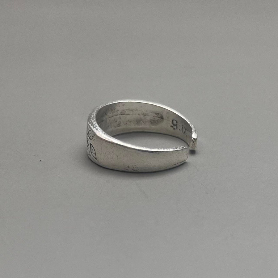 Silver Floral Band Ring