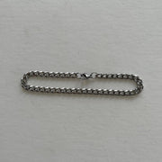 Silver Cuban Chain Bracelet