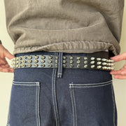 Black Spiked Studded Belt