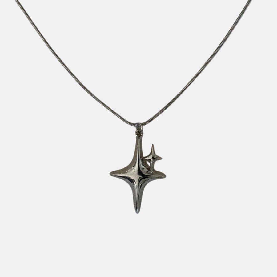 Silver Star Pendant Necklace