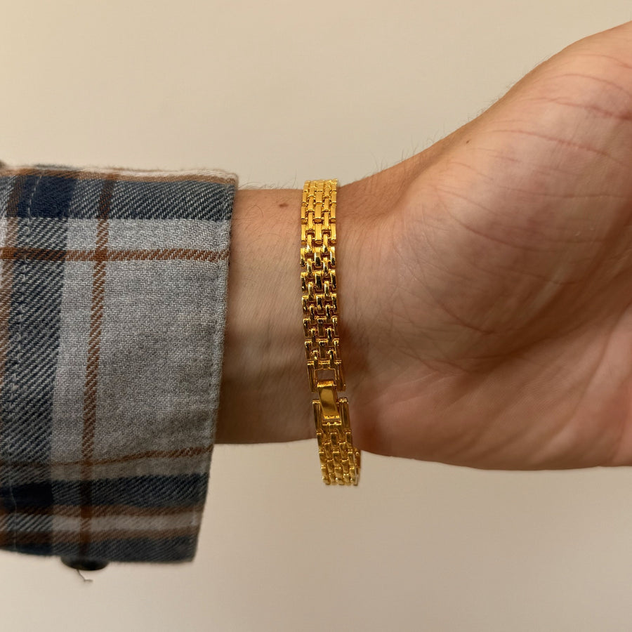 Gold Mesh Watch