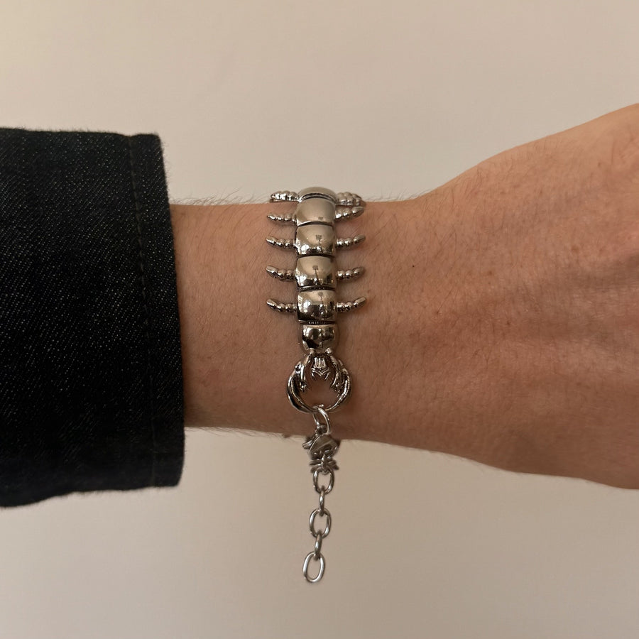 Silver Centipede Bracelet