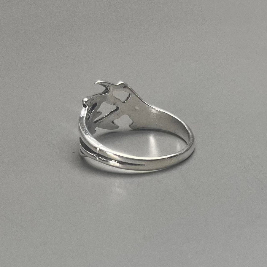 Silver Thorn Band Ring