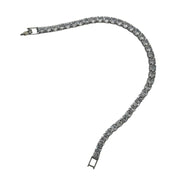 Silver CZ Crystal Bracelet