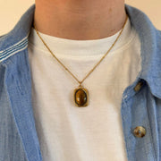 Tiger Eye Pendant Necklace