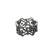 Silver Gothic Link Ring