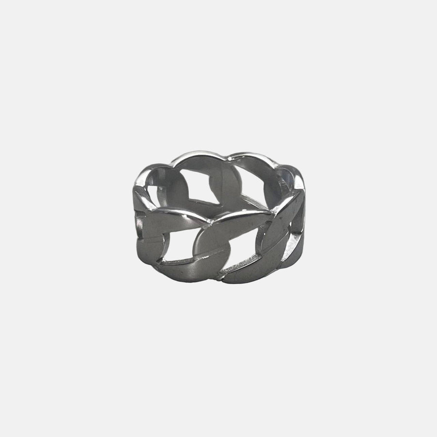 Silver Cuban Link Ring