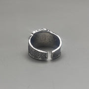 Silver Ace Adjustable Ring